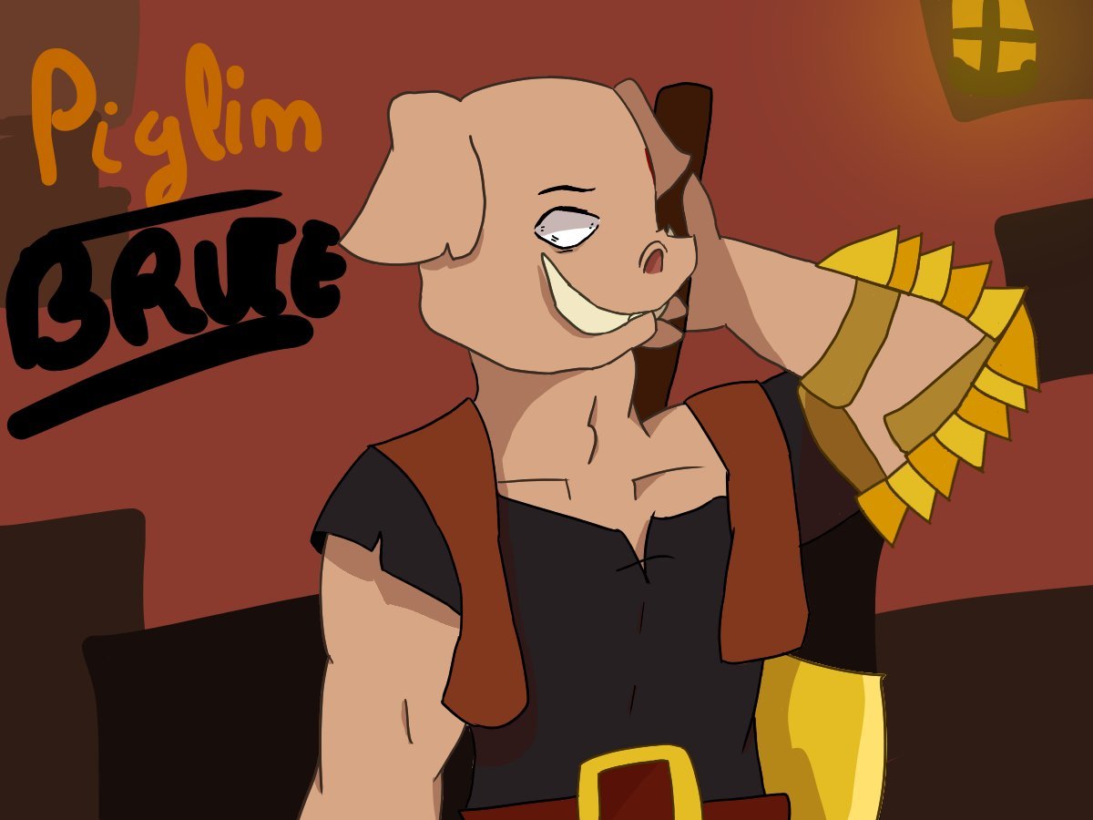 What is the title of this picture ? #piglin brute on Tumblr