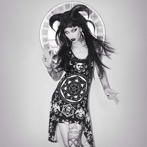 killstarclothing:  OCCULT Racerback Dress.Model : Shelly d’Infernowww.KILLSTAR.com | WE SHIP WORLDWIDE 
