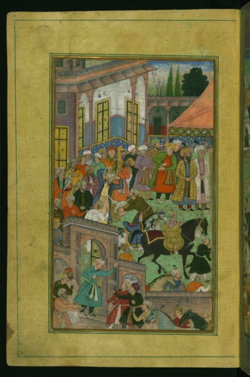 waltersartmuseum:Art of the Day: Presentation of Awards at Sultan Ibrahim’s Court This scene f