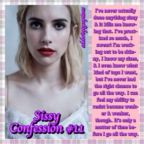 celebritytgcaptions: Make your sissy confession!