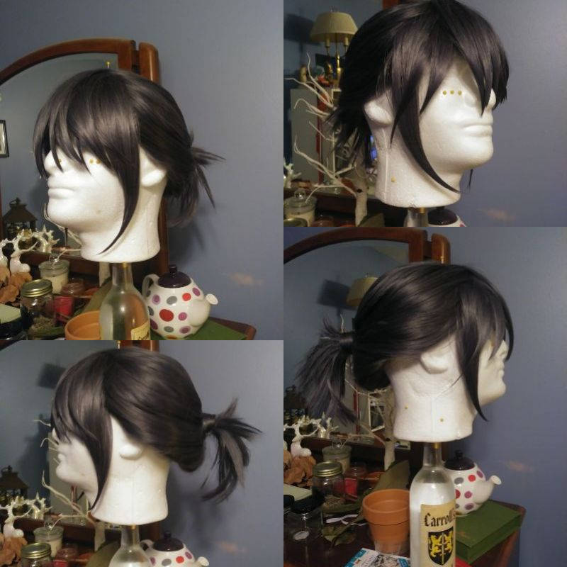 Making a foam wig head bigger for better styling!