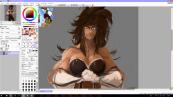 itsthemothman:  working on a thing dunno if she is buff enuf yet, this hair is a nightmare   Oh&hellip;?  ♥