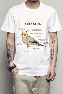 cochiala1989:  Funny Printed T-shirtsCockatiel