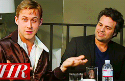 goslingsryan:  Mark Ruffalo &amp; Ryan Gosling → instant bromance 
