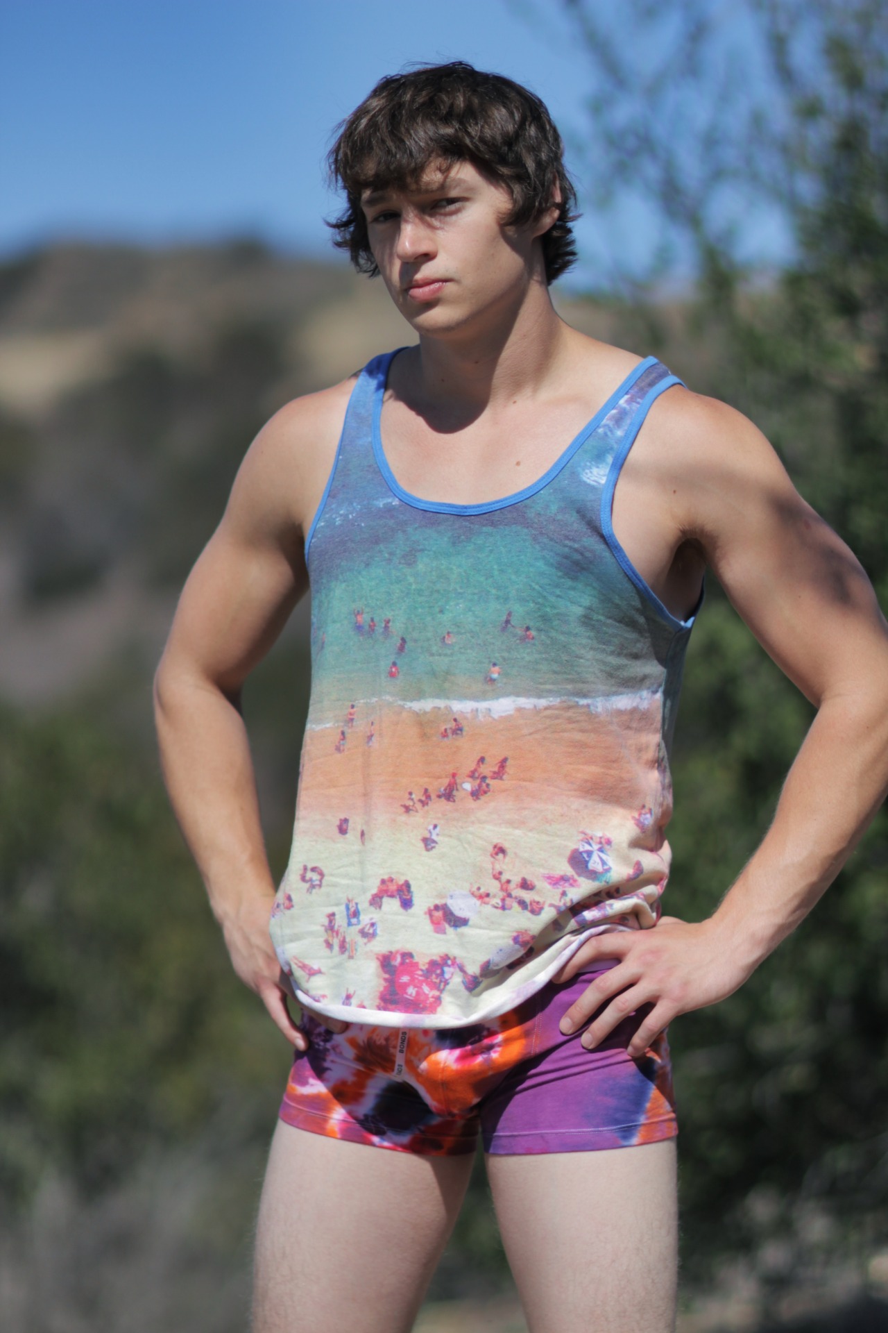 tiedyeundies:Professional Boxer Tadd Fulton in Violet Tornado // Size Small
