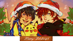 feradoodles: Some colorful holiday selfies