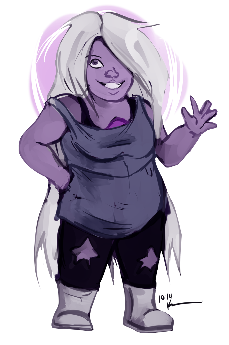 eleganceliberty:  A morning warm up. I don’t watch ‘Steven Universe’ (I only