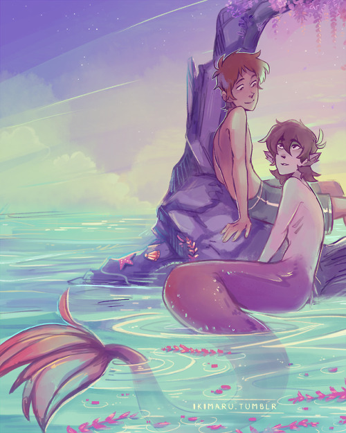 managed to get done some Klance for mermay at last eyy✨ speedpaint | print