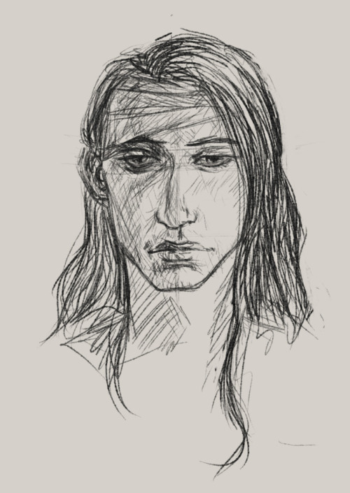 imperiius:darkartofthesith:bhaalspawn scribbles his hair reaches his knees and was his pride and joy