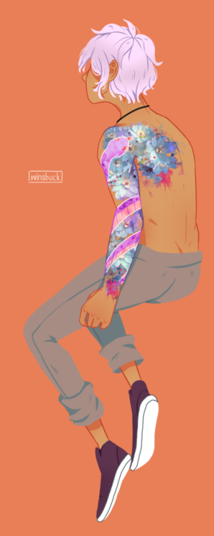 winsbuck:Asra + Modern AU + Tattoodrawing Asra is good for soulJulian / Nadia 