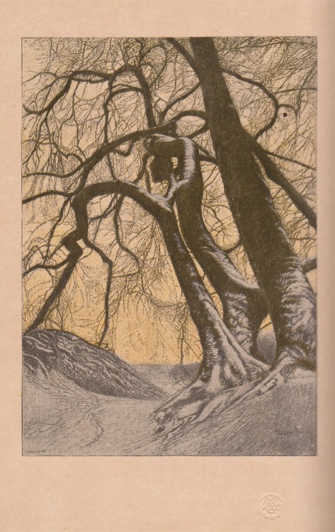 Viktor Olgyai, Téli szürkület (Winter dusk), 1902