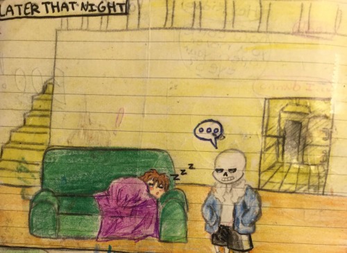 Lol I Tried Making A Fluff Undertale Comic. I Hope You Guys Like It! Sorry Its Just Lazy Notebook Art