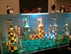 housewifeswag:  b1g-r3d:  daily-harry-potter:  My Lego Quidditch Aquarium at my Office  THATS FUCKING BADASS  wowww 