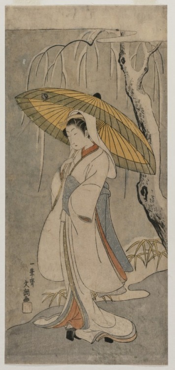 cma-japanese-art: Segawa Kikunojo II as the Heron Maiden (from the series Ichimura Theater), Ippitsu