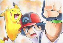 pokeshipping:Some drawings of Ash that Iwane posted to celebrate the end of the Heisei era and start of the Reiwa era of Japan. (x x)