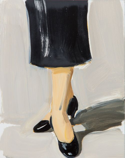 thunderstruck9: Gideon Rubin (Israeli, b. 1973), Little Black Dress, 2018. Oil on wood, 14 x 11 in. via grundoonmgnx 