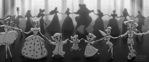 thatsthat24:  muchymozzarella:  princeamongmen:  Storyboard and Concept Art On What Would Have Been The First Disney Short To Have Every Disney Lady Interacting With Each other! But Was Never Made After The 2D Animation Deportment Was Shut Down The Music