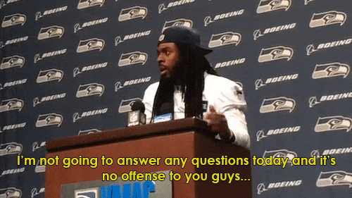 dynastylnoire:blackmattersus:Richard Sherman Wants To Talk About Police Shootings, Not The GameRicha