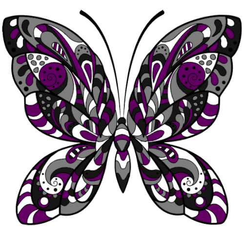 aestheticlgbtq:Bi and Ace Butterflies for @hues-of-purple !Requests are always open ~