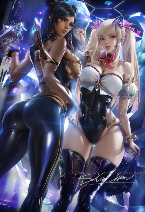 Porn Pics sakimichan: My take on KDA Pharah and Dva