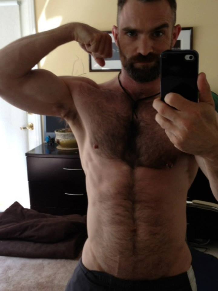 hairygingerman:  same sexy man, 5 wonderful, hot pics 