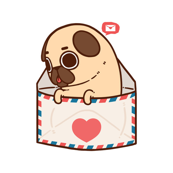 bestof-society6:  ART PRINTS BY PUGLIE PUG    Puglie Salmon Sushi   You’ve Got