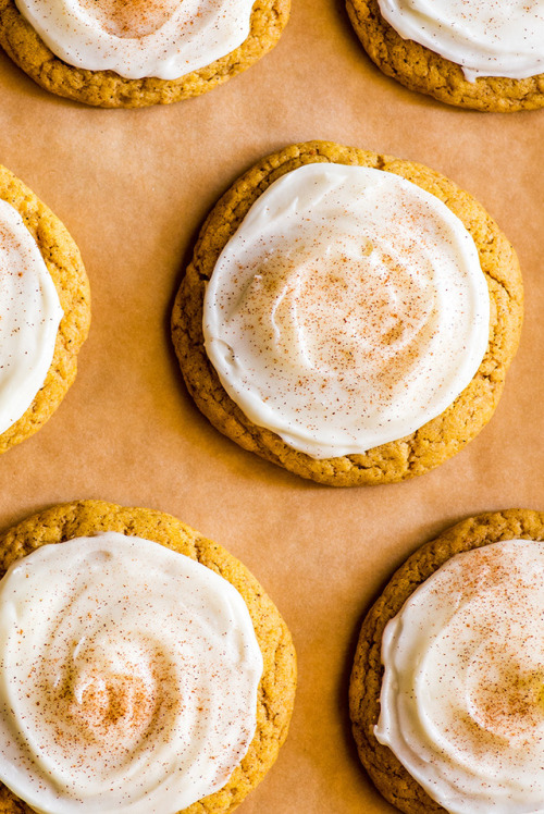 foodffs: bakingmischief.com/2018/10/03/small-batch-pumpkin-cookies/ Small-batch Soft Pumpkin