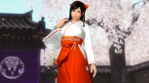 deadoralive-universe: Shrine Maiden Costume Set Kasumi Ayane Helena Kokoro Tina Lisa Hitomi Leifang Mila Dead or Alive 5 Last Round  