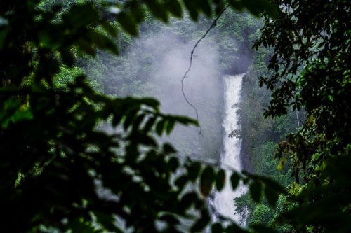 thewaterfalltrail: La bruja con su niebla desde el mirador ! (at Turrialba, Cartago, Costa Rica)