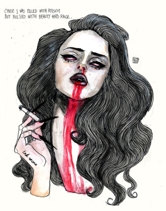 wordsnquotes:  artsnskills:    ART MUSIC ICONS GET A MACABRE MAKEOVER  BY LUCAS