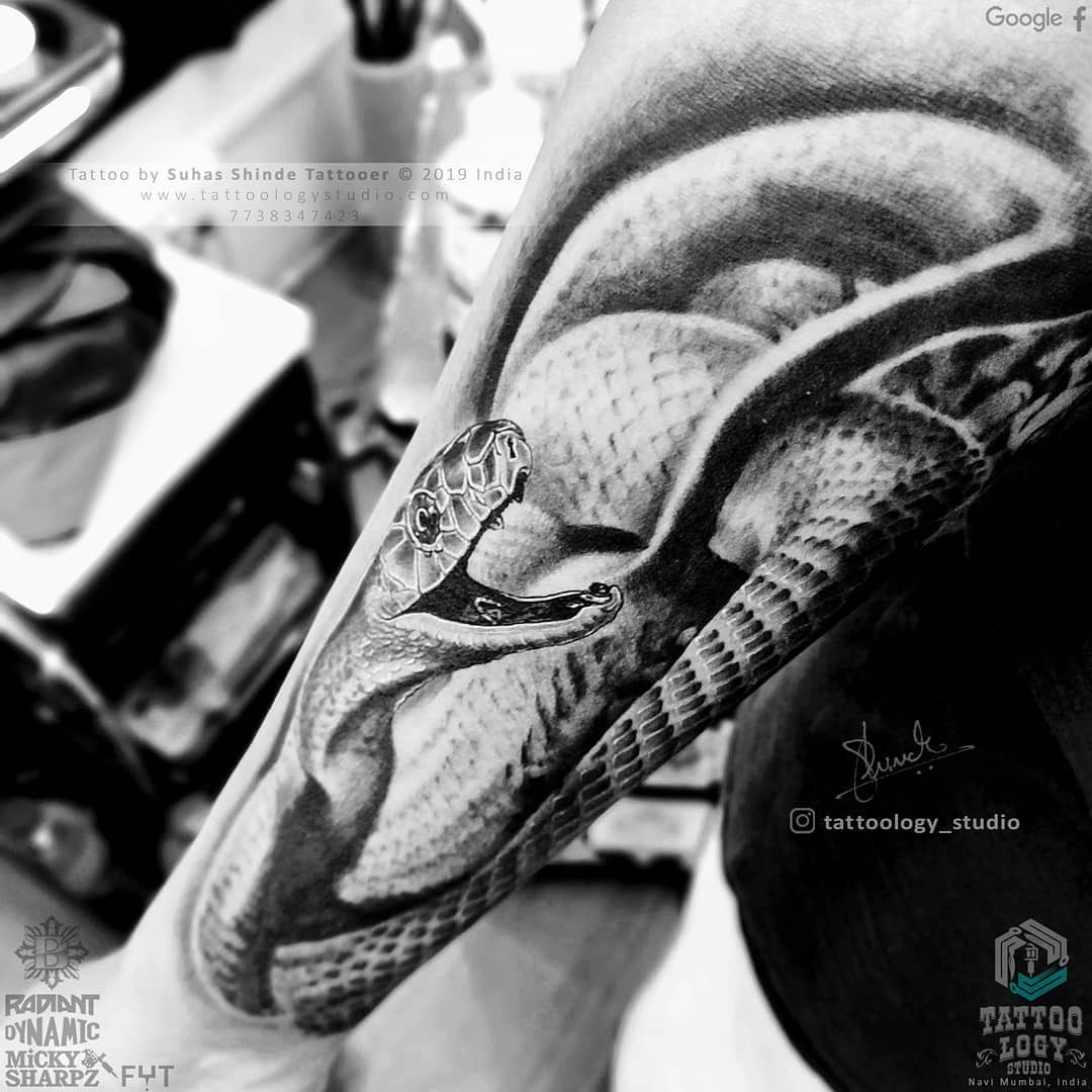 Tattoo uploaded by Ink or Dye Studio  Black Mamba Neck Tattoo  Tattoodo