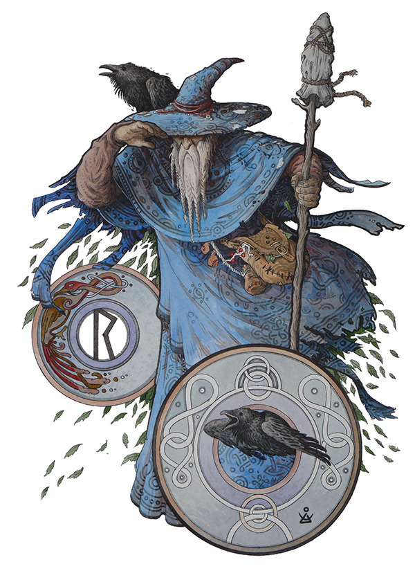 filbypott:  hedendom:  Illustrations for the book “Myths and Legends of Scandinavia”