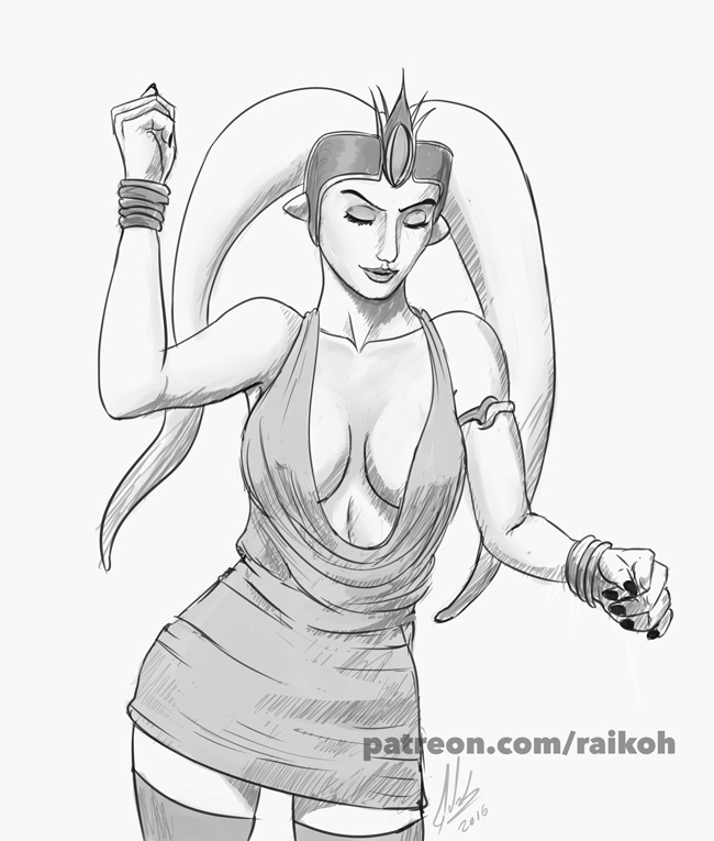 raikoh14:  Patreon commission for one of my patrons of their OC twi’lek. 