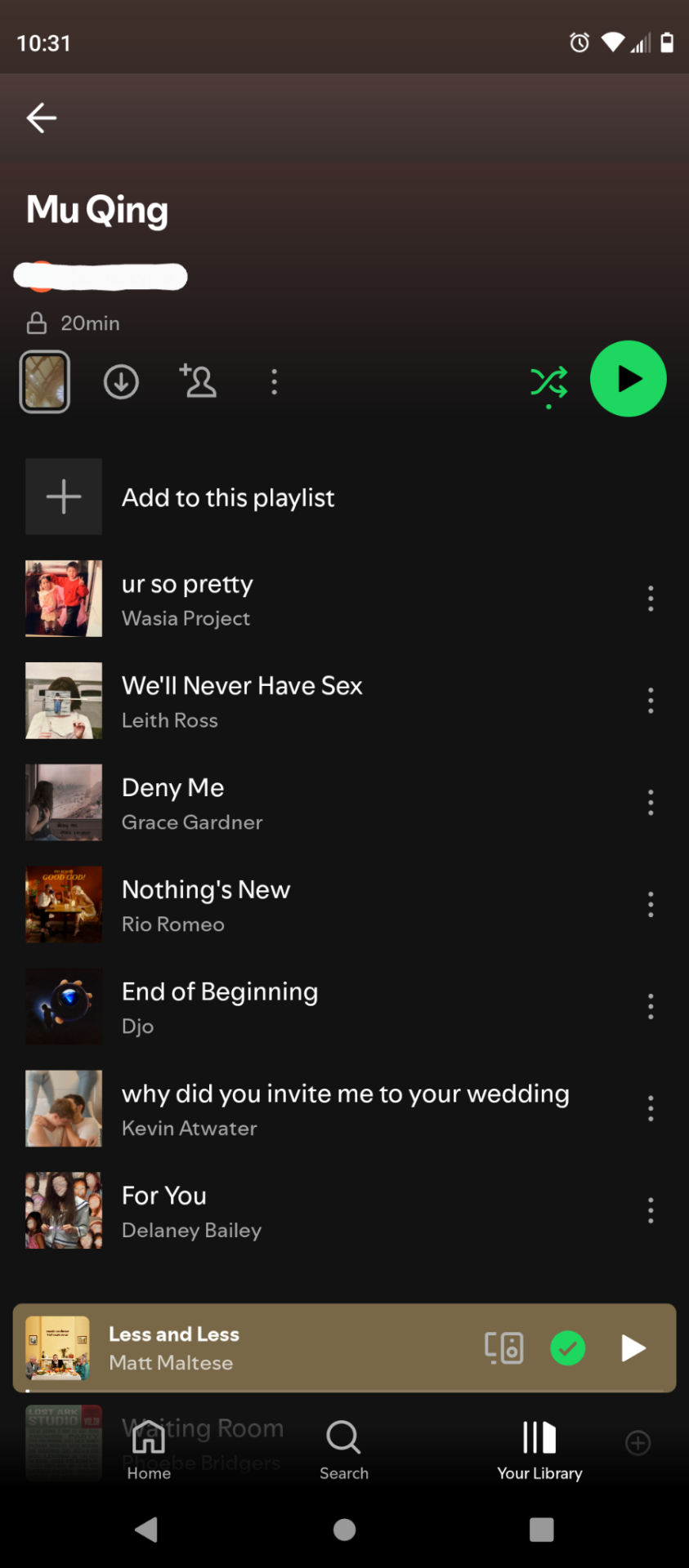 Wanted To Share What's On My Mu Qing Playlist With Y'all