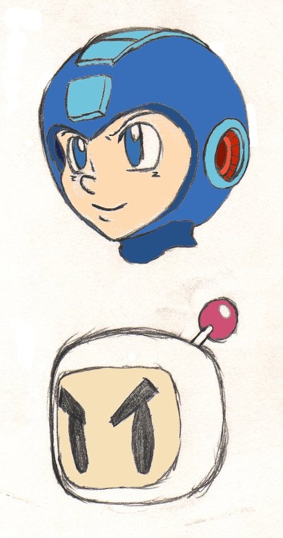 I&rsquo;m quite proud of that Megaman head. Especially the ear part. Art by Ray-of-Hope