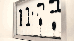 itscolossal:  Ferrolic: A Clock with a Liquid Face Powered by Magnetism 
