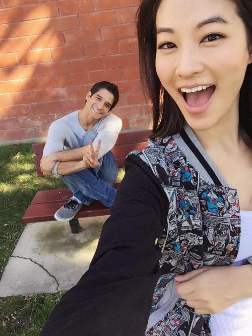 notanotherteenwolfpodcast:@arden_cho I spy a cute who could it be?