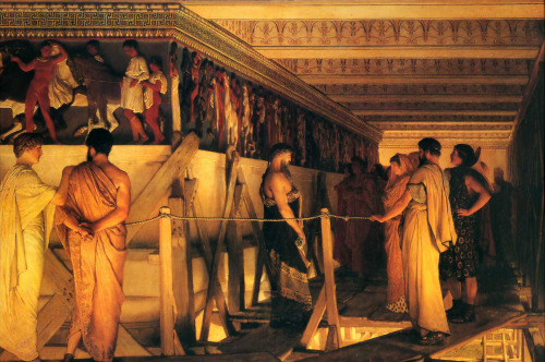 karamazove: Phidias Showing the Frieze of the Parthenon to his Friends (1868) — Sir Lawrence A