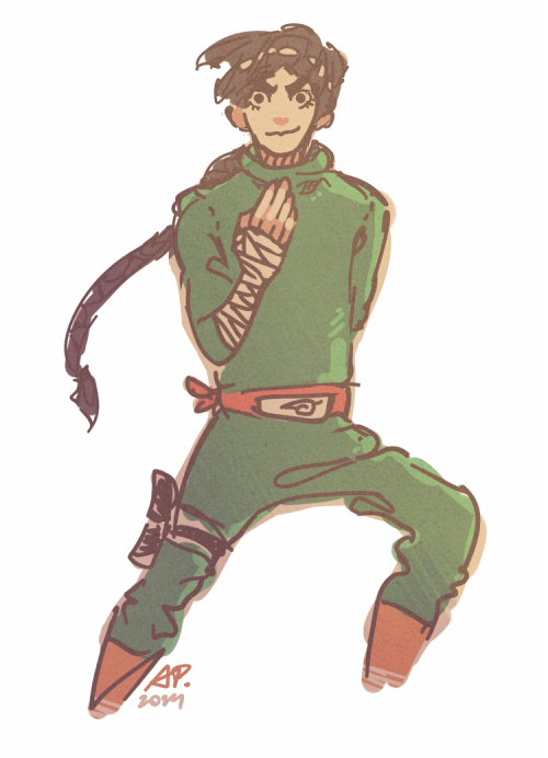 tiny doodle of the birthday boy (aka the most important character in naruto)