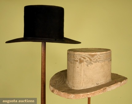 Top hat and box c. 1820s [x]