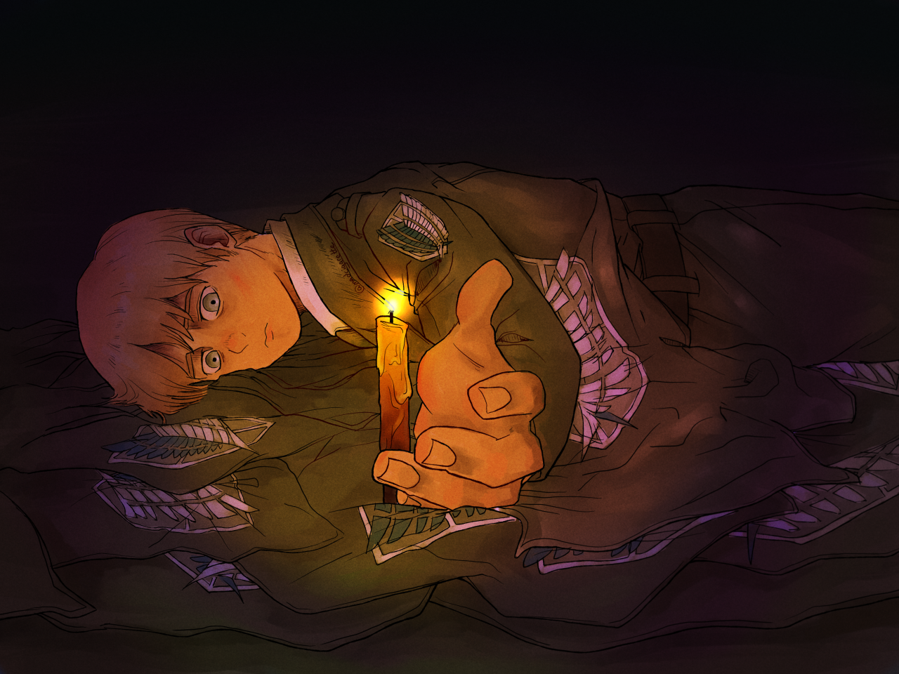 Last lit candle. 
You know the rumors, I hope they'll be alright at the end of the story, please Isayama-san I beg 