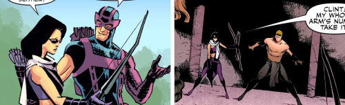 joezy27:HAWKEYE² - Clint Barton &amp; Kate Bishop “My name is Hawkeye. Don’t… don’t says anything, j