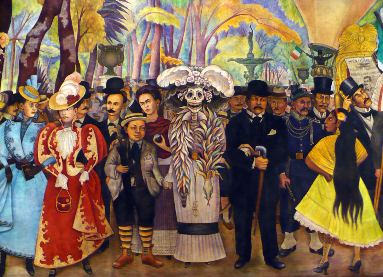 thinkmexican:  “Sueño de una Tarde Dominical en la Alameda Central” Diego Rivera