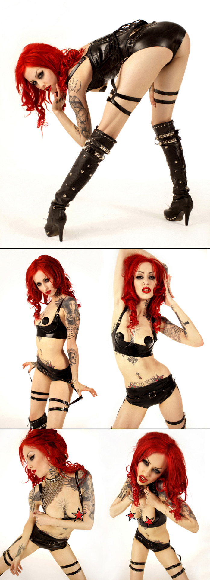 shellydinferno:  Shelly d’Inferno wearing Slaughter House Couture photo by Codeine
