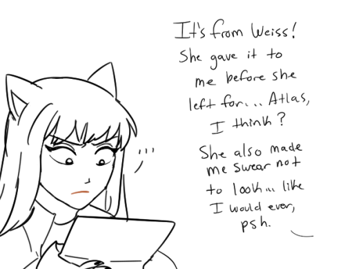 drawn for my own amusement sgjksgjsfg weiss is naughty