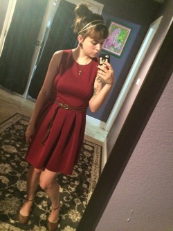 mydeath666:  obi-wan–can-blow-me:  It’s been awhile since I’ve worn a dress…. I feel kinda silly.  You may feel silly but you look adorable… Yes I said adorable. 😝