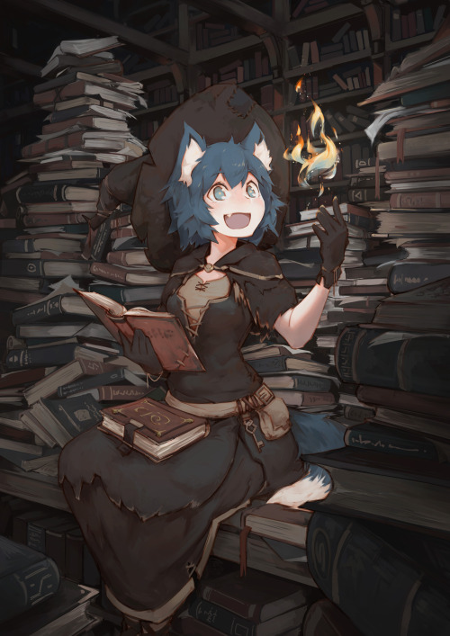 deel:  deel:  fluffy-eared witch (in training)  forgot to mention; (very) high-res available on pixiv (2560 x 3620px)!  bookmarks and ratings appreciated! 