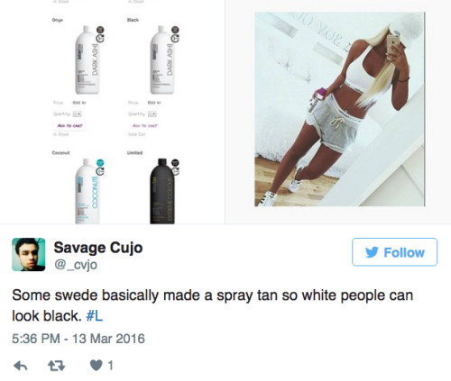 fistfightsandstilettos: arandomcollectionofstuff: this-is-life-actually: Swedish spray tan company a