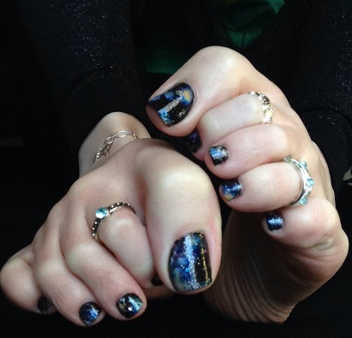 My Galaxy Toes! I actually took a few shots with my &ldquo;good&rdquo; camera, but I like th