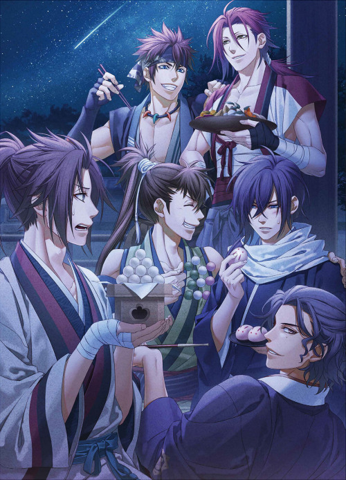 kumoriyami-xiuzhen:Hakuoki Ginsei no Shou images from 薄桜鬼 真改 月影ノ抄/銀星ノ抄 公式ビジュアルファンブック 月下星覧